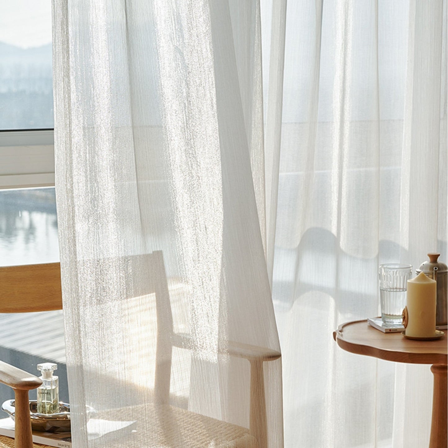 ChicTisse - Rideaux Translucides Tissés pour un Style Élégant et Moderne