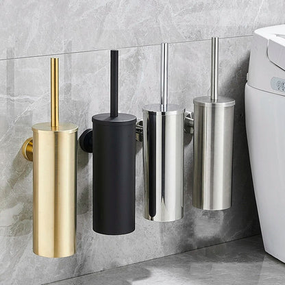 Porte-brosse WC mural moderne - SteelMate - Accessoire de salle de bain élégant pour une hygiène optimale