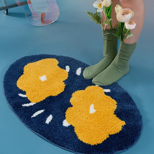 Floroux | Tapis élégant antidérapant pour votre salle de bain