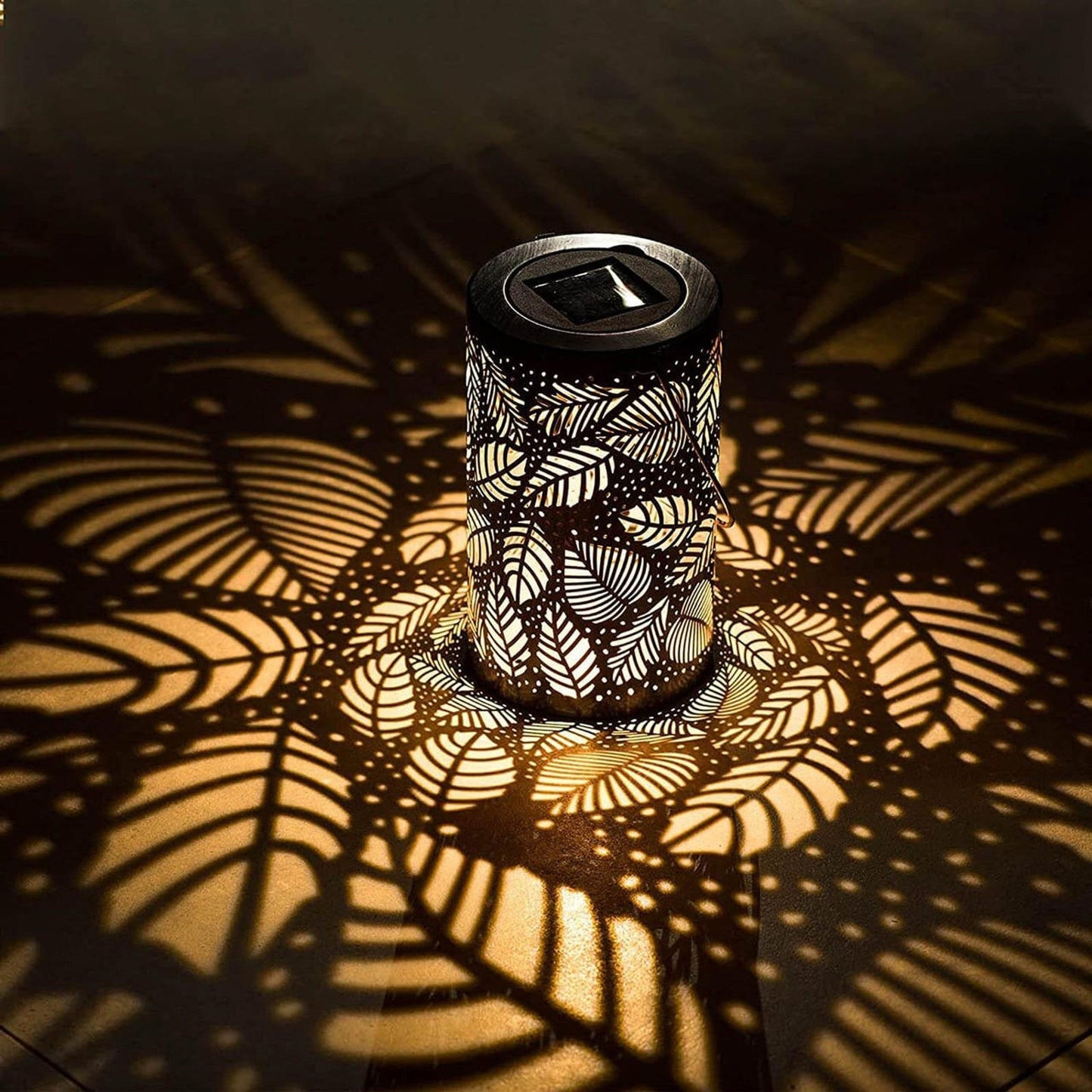 Floroux Lanterne Feuille Lumineuse | Lumière Décorative | Lampe de Jardin LED | Éclairage Extérieur | Lumière d'Ambiance pour Jardin & Terrasse