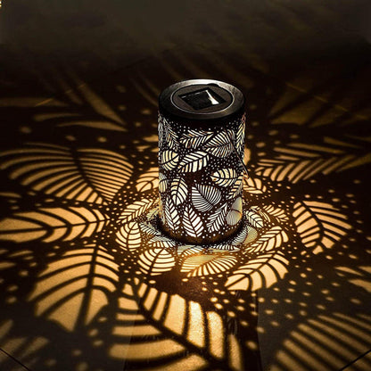 Floroux Lanterne Feuille Lumineuse | Lumière Décorative | Lampe de Jardin LED | Éclairage Extérieur | Lumière d'Ambiance pour Jardin & Terrasse