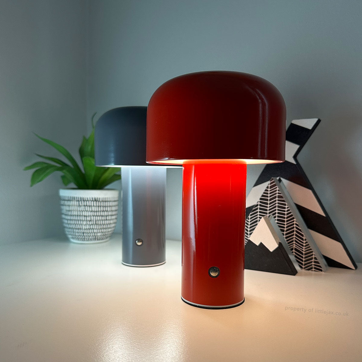 Élégante, moderne, lampe champignon sans fil