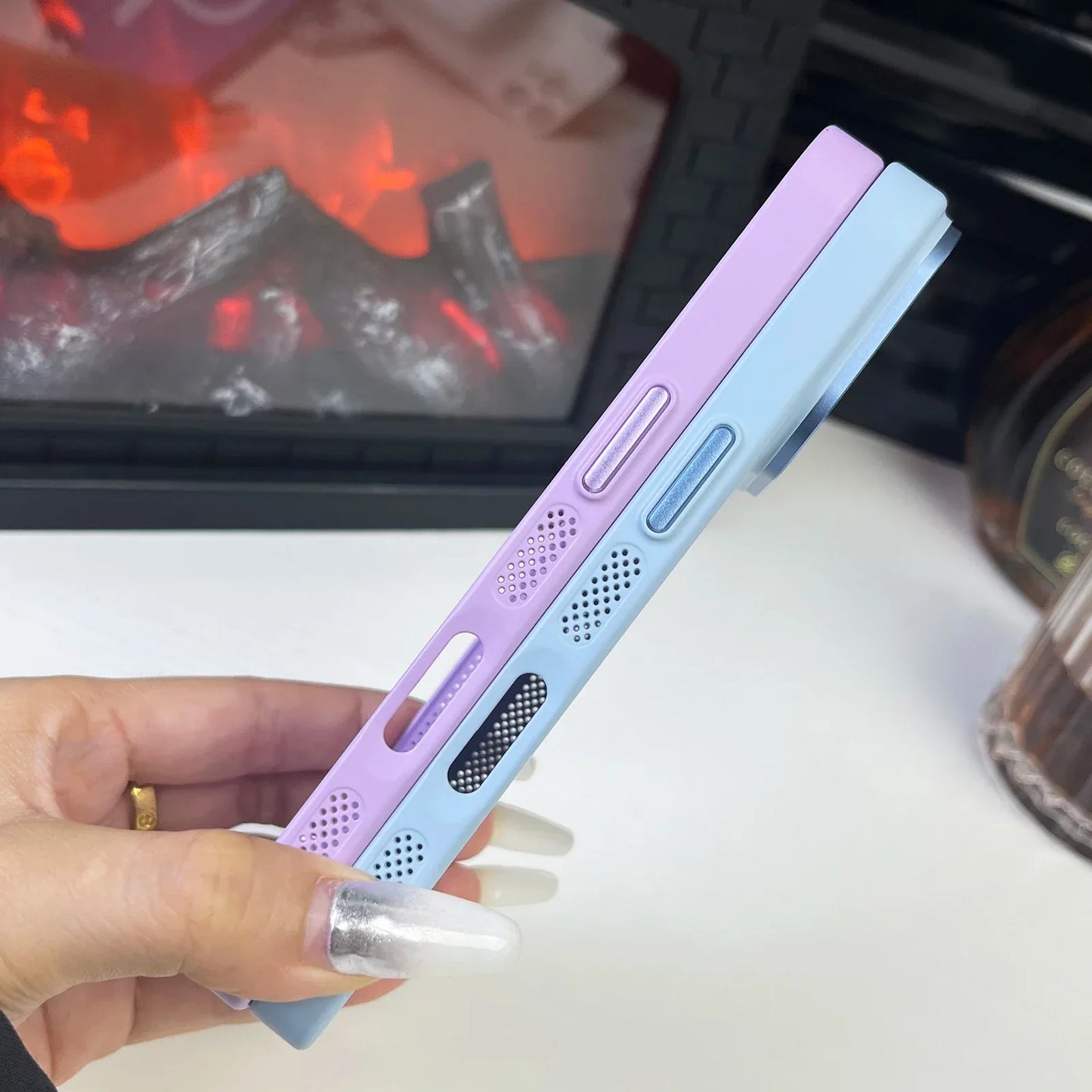 Coque en maille respirante dissipant la chaleur MagSafe pour iPhone 16 15 14 13 12 11 Pro XS Max Plus couvercle magnétique sans fil mat