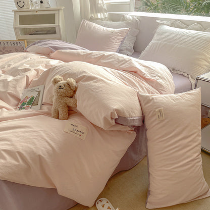 Ensemble de literie couleur Morandi tonifié Floroux