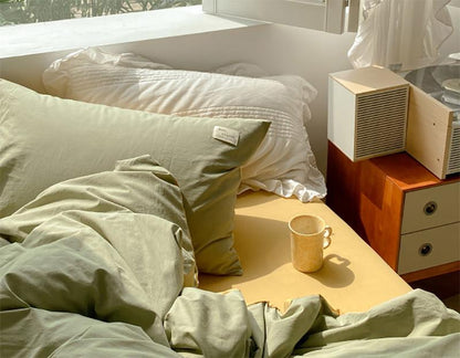 Ensemble de literie coloré Floroux Toned Morandi