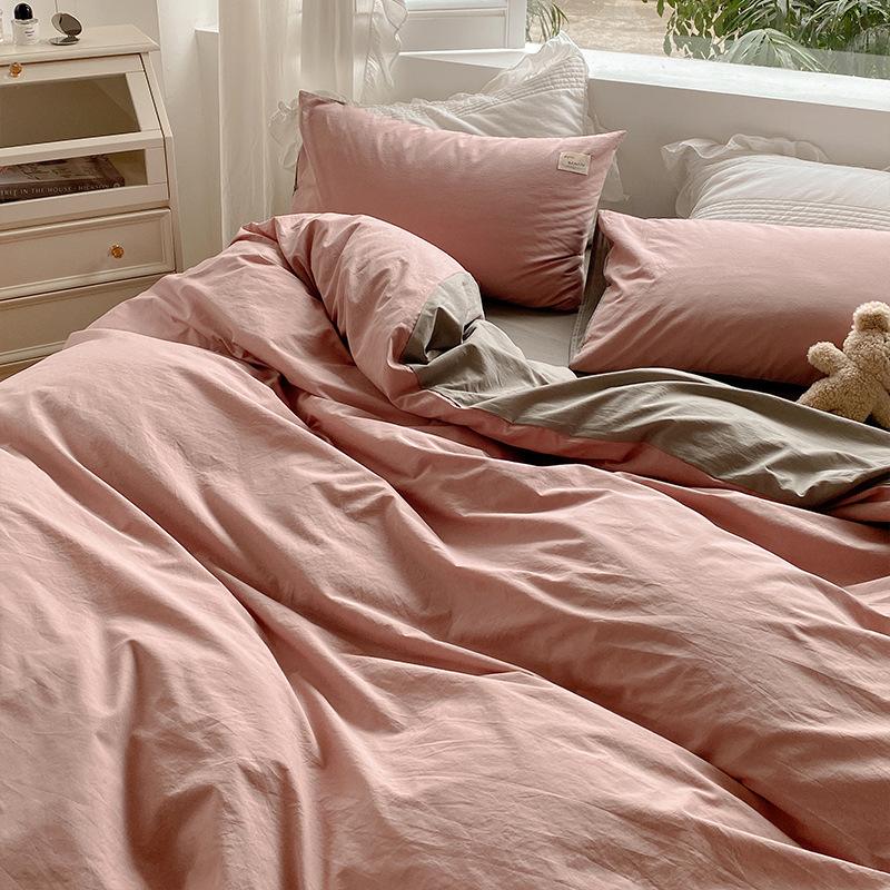 Ensemble de literie couleur Morandi tonifié Floroux