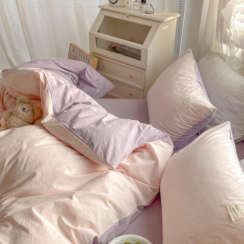 Ensemble de literie coloré Floroux Toned Morandi