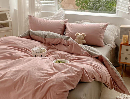 Ensemble de literie couleur Morandi tonifié Floroux