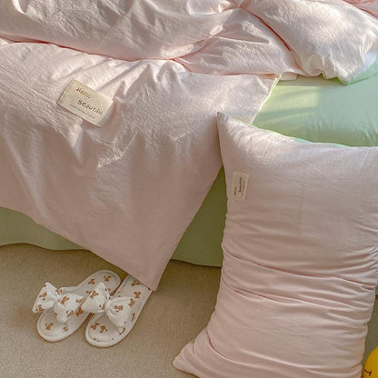 Ensemble de literie coloré Floroux Toned Morandi