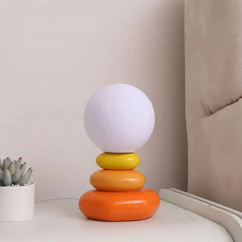Lampe de table en céramique Egg Moon