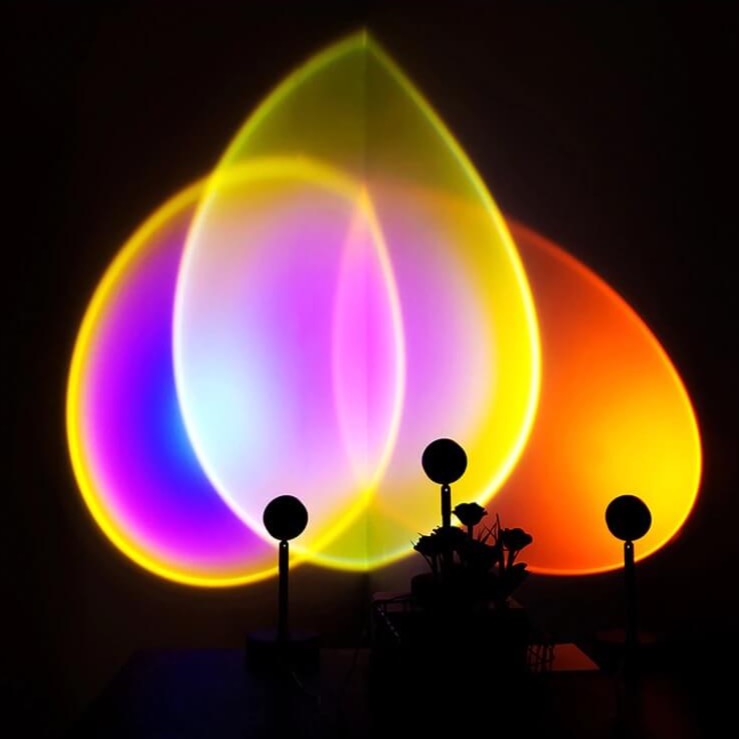 Floroux Golden Hour Lamp LED | Ambient Light | Home Decor | Sunset Effect