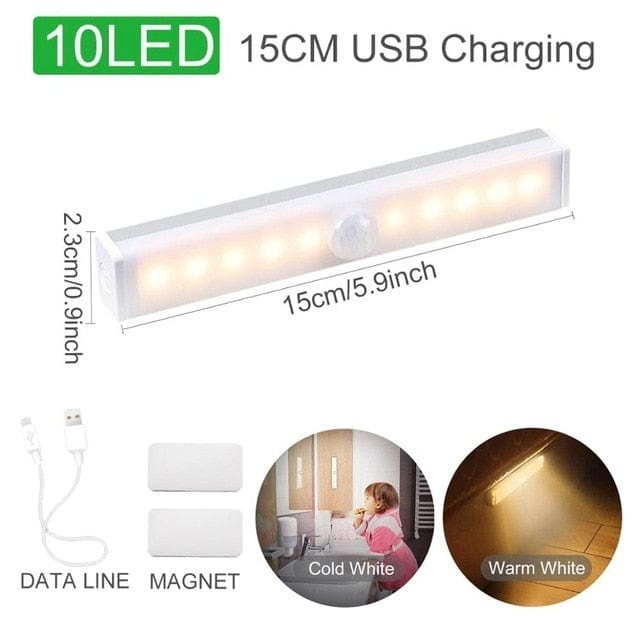 Lampe LED sans fil avec capteur de mouvement