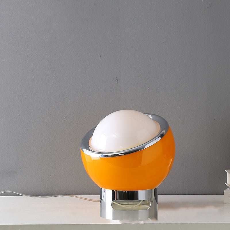 Floroux – Élégante lampe de table de style Bauhaus avec verre opale