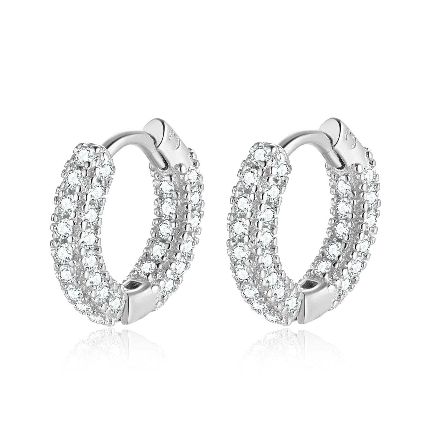 Éblouissantes Boucles d'Oreilles en Zirconium Elara