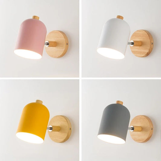 Floroux - Élégante lampe murale en bois pour un design de chambre chaleureux
