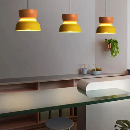 Floroux - Lampe suspendue moderne au style macaron scandinave