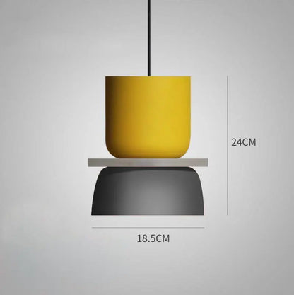 Floroux - Lampe suspendue moderne au style macaron scandinave
