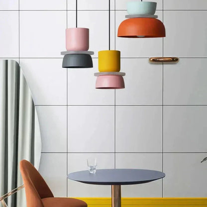 Floroux suspension | Suspension design nordique | Accent de couleur pour maison moderne