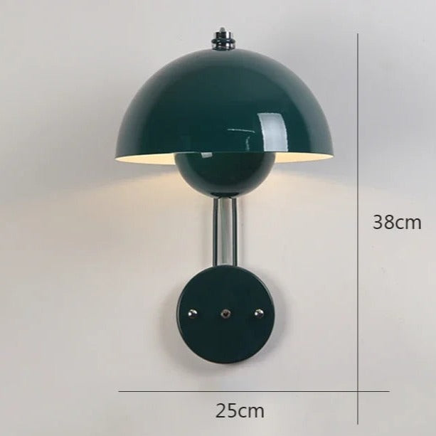 Floroux - Charmante lampe murale champignon pour un éclat confortable et élégant