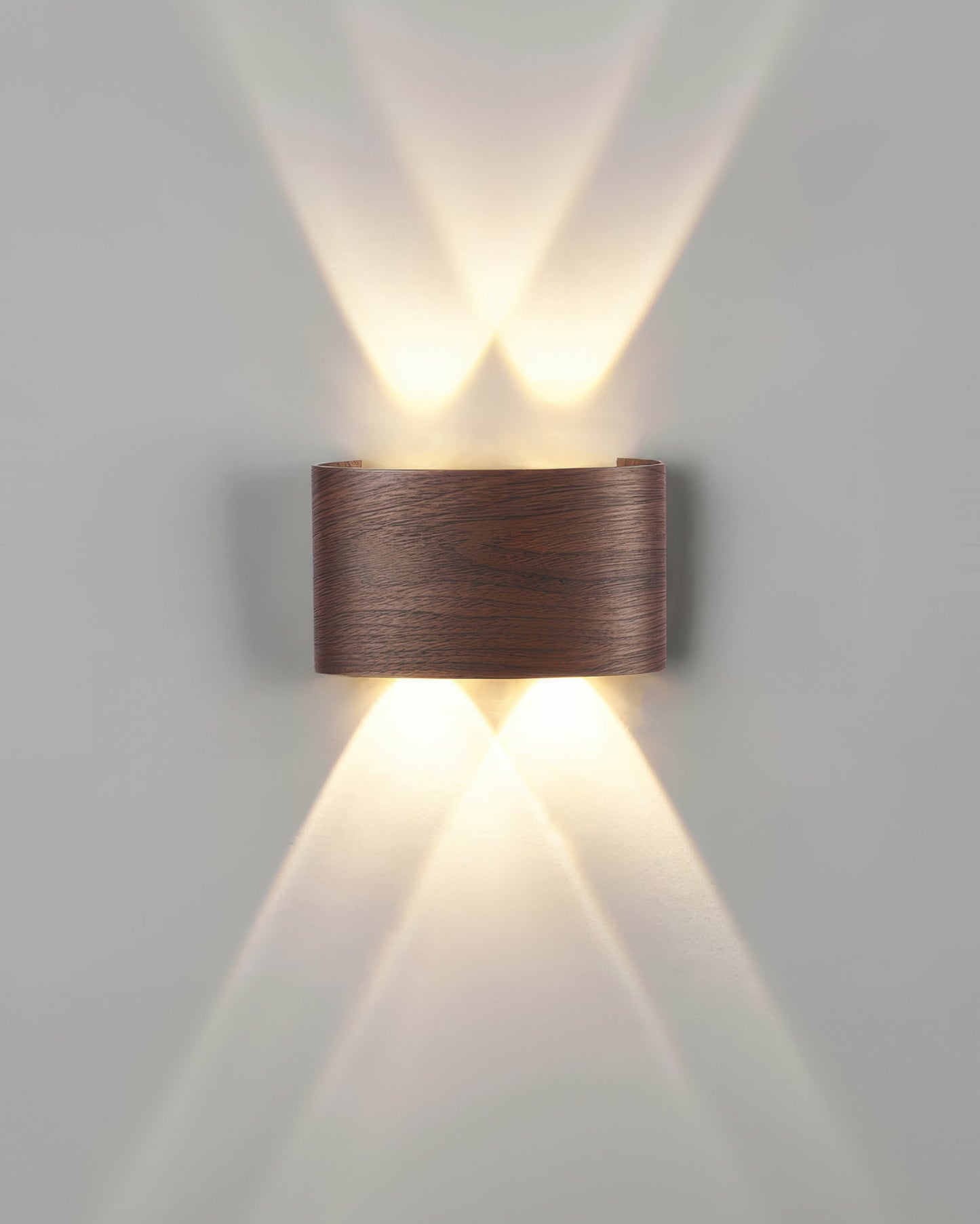 Lampe murale LED Lumina avec effet bois