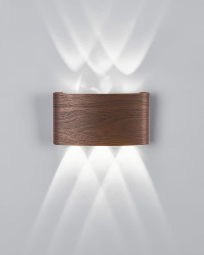 Lampe murale LED Lumina avec effet bois