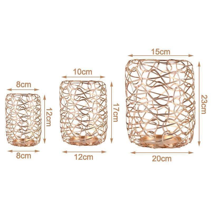 Floroux candle holder set | Modern candle holder | Decorative table decoration | Elegant design