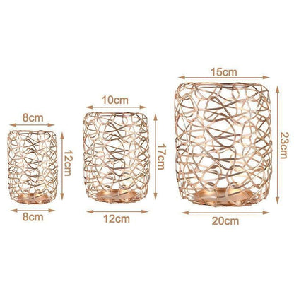 Floroux candle holder set | Modern candle holder | Decorative table decoration | Elegant design