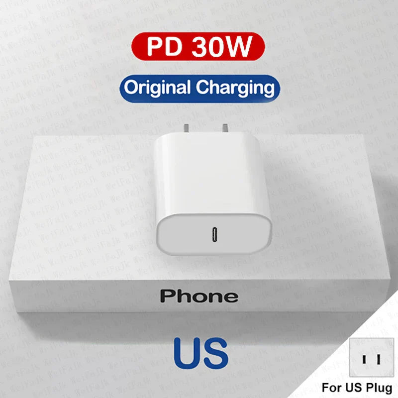 Chargeur sans fil magnétique Qi rapide 30W pour iPhone - Chargeur de téléphone Power Delivery PD