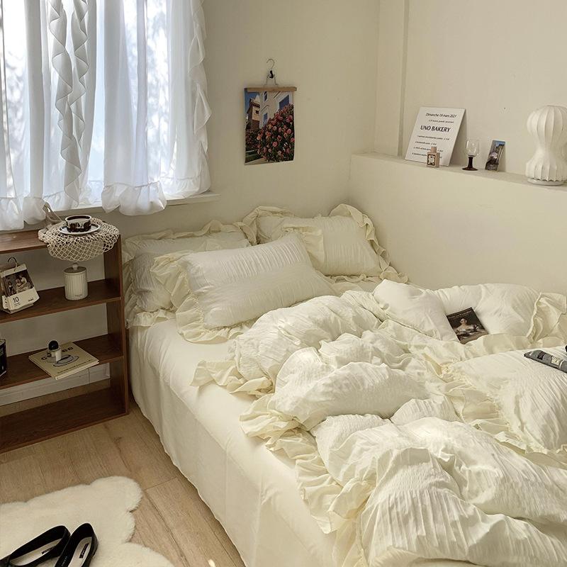 Floroux Ensemble de literie Soft Ruffle