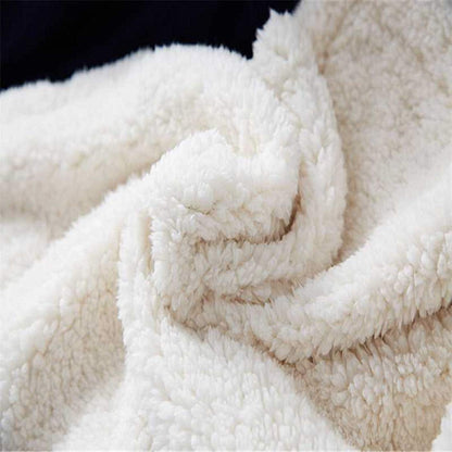 Floroux Couverture en flanelle Sherpa | Couverture douce avec drapeau américain | Doux & Chaud