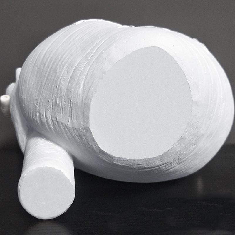 Floroux | Vase Cœur Anatomique | Design Artistique | Blanc, Rouge, Or