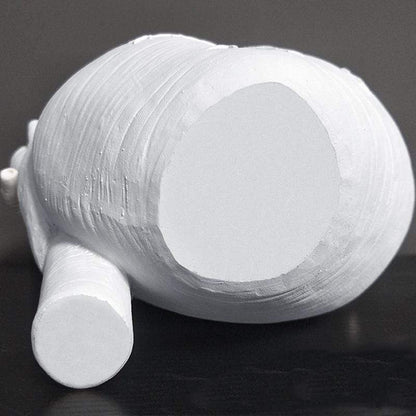 Floroux | Vase Cœur Anatomique | Design Artistique | Blanc, Rouge, Or