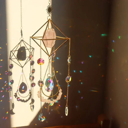 Floroux Crystal Suncatcher | Healing Crystal | Feng Shui Decoration | Positive Energy for the Home