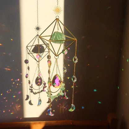 Floroux Crystal Suncatcher | Healing Crystal | Feng Shui Decoration | Positive Energy for the Home