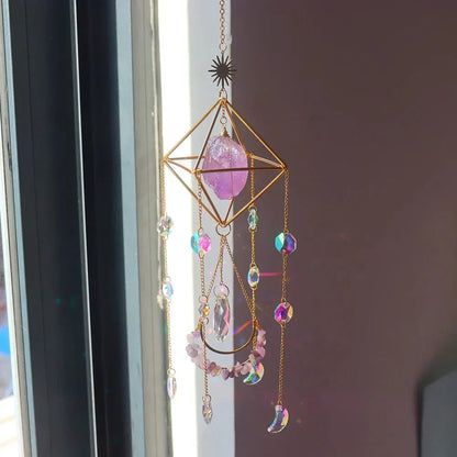 Floroux Crystal Suncatcher | Healing Crystal | Feng Shui Decoration | Positive Energy for the Home