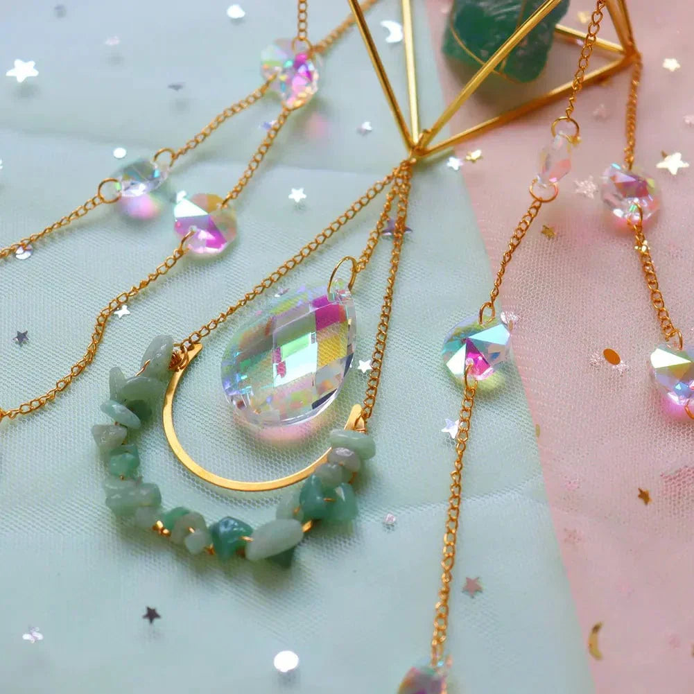 Floroux Crystal Suncatcher | Healing Crystal | Feng Shui Decoration | Positive Energy for the Home