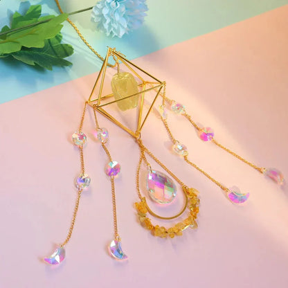 Floroux Crystal Suncatcher | Healing Crystal | Feng Shui Decoration | Positive Energy for the Home
