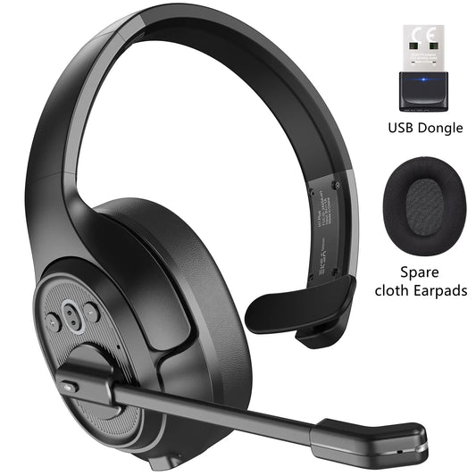 Casque EKSA sans fil Bluetooth 5.0 avec micro - ENC TWS réduction de bruit HiFi stéréo dynamique
