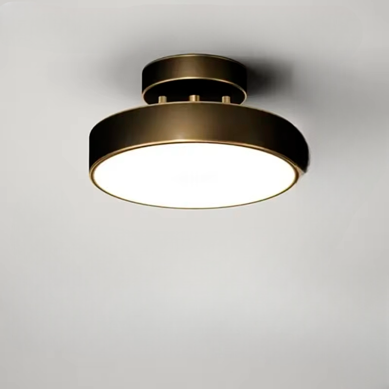 ÉclatCuivre – Lustre Cuivre Rond pour Entrée et Chambre