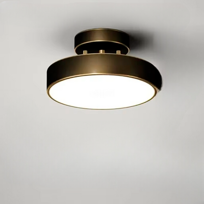 ÉclatCuivre - Applique ronde en cuivre pour l'entrée et la chambre