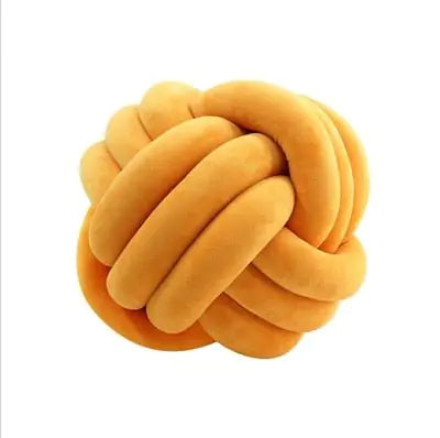 Coussin de lancer en balles nouées décoratives PlushKnot