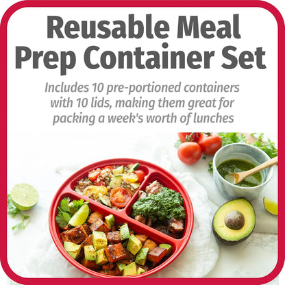 FreshPrep - Ensemble de Boîtes de Repas Durables sans BPA