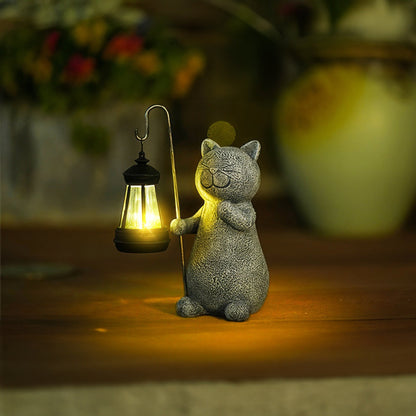 Illuminated cat figurine Floroux | Decorative LED light | Elegant cat lamp for the home