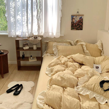 Floroux Ensemble de literie Soft Ruffle