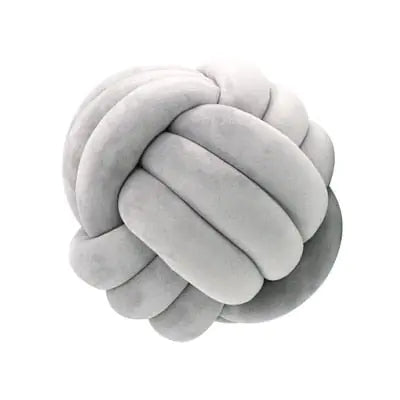 Coussin de lancer en balles nouées décoratives PlushKnot