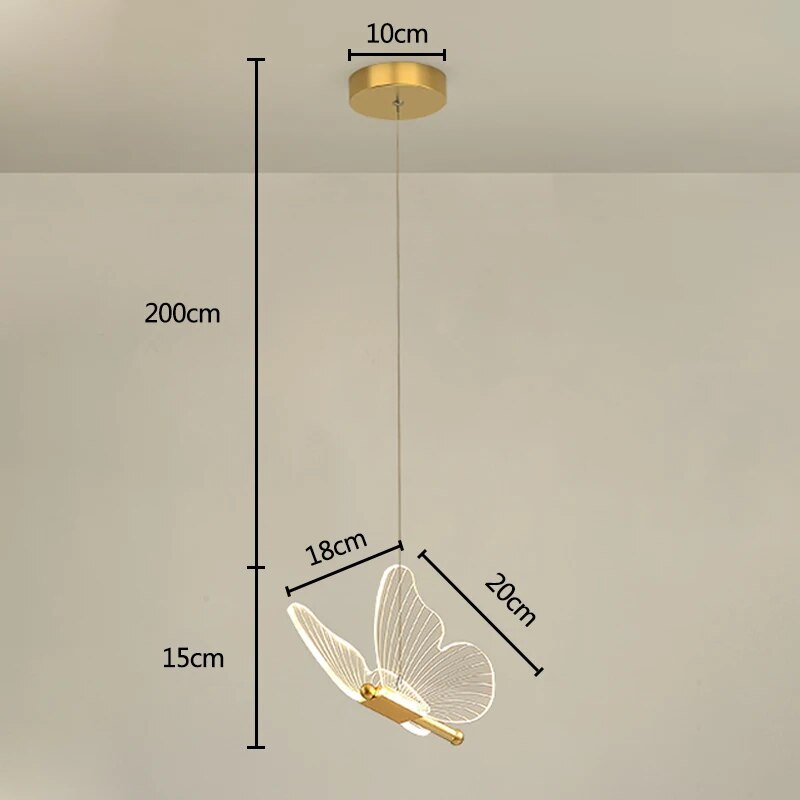 Floroux butterfly-shaped suspension | Elegant LED design for your home