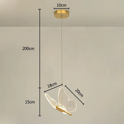 Floroux butterfly-shaped suspension | Elegant LED design for your home