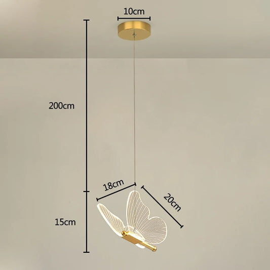Floroux butterfly-shaped suspension | Elegant LED design for your home