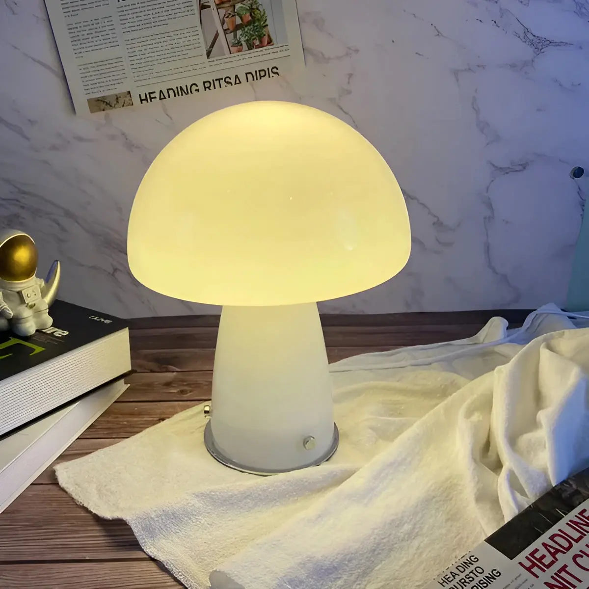 Lampe LED Champignon Scandinave - Élégance et Chaleur pour Votre Intérieur