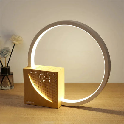Floroux Alarm Clock with Touch Control | LED Lighting | Dimmable and Rechargeable | Ideal for Bedrooms and Travel
